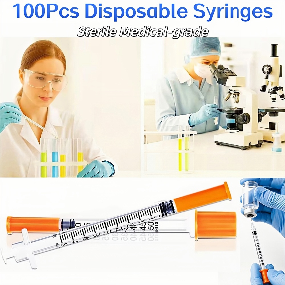 Verpakking met 100 wegwerpspui - Medical Labs recensie en prijs